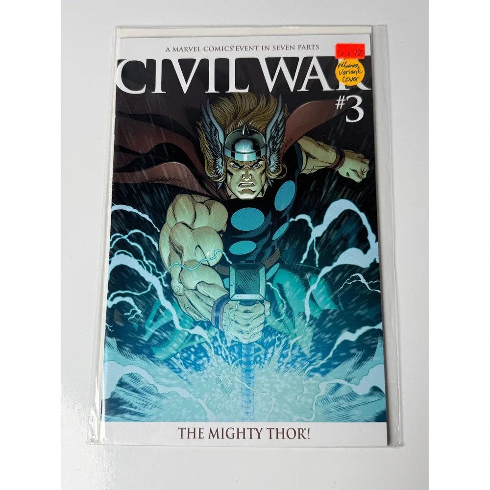 Civil War 3 McGuinness Variant Cover Marvel Comics 2006 The Mighty Thor Avengers